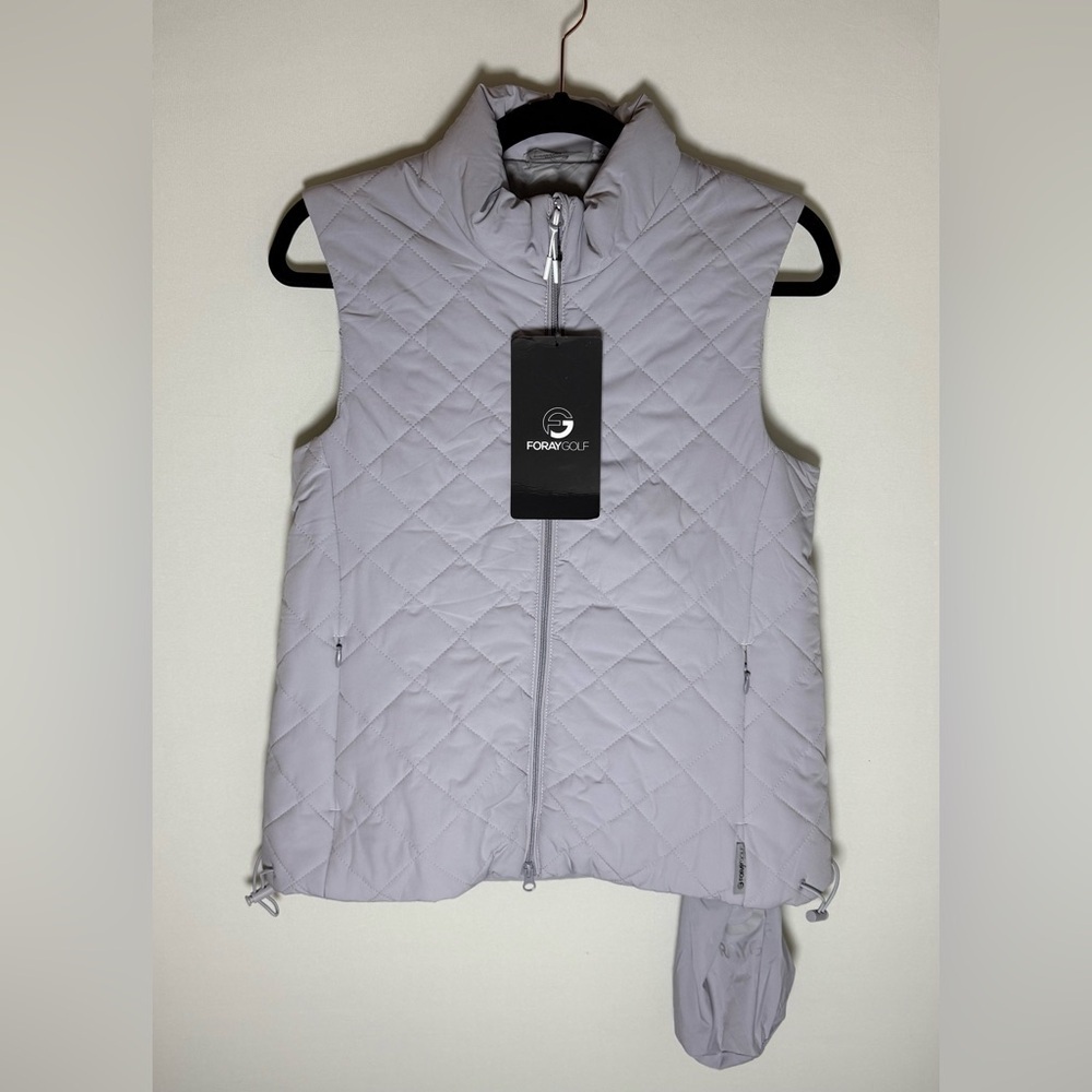 Foray Golf Diamond Stitch packable vest • NWT • Women’s XS